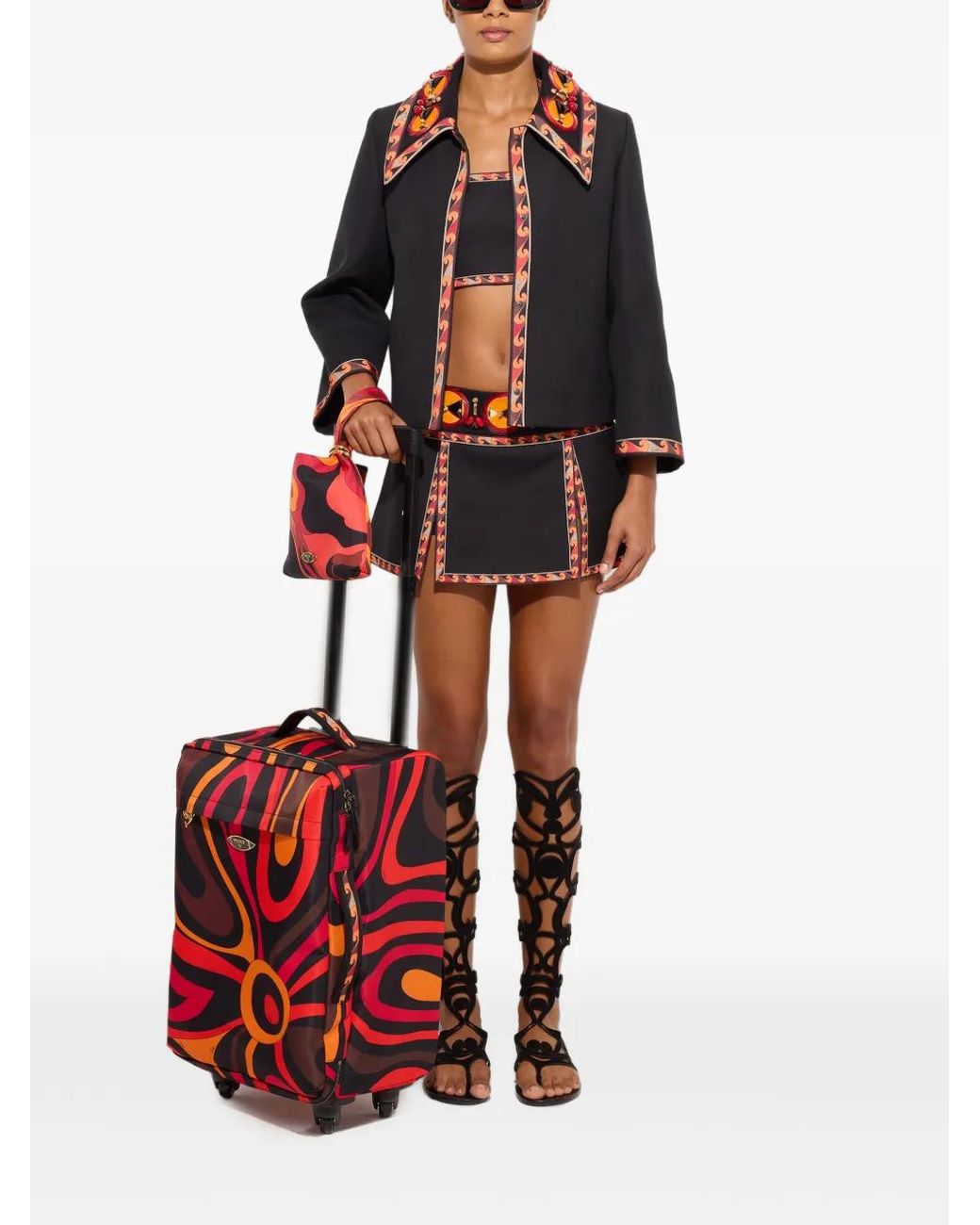 Emilio Pucci Cotton Jacket With Embroidered Collar
