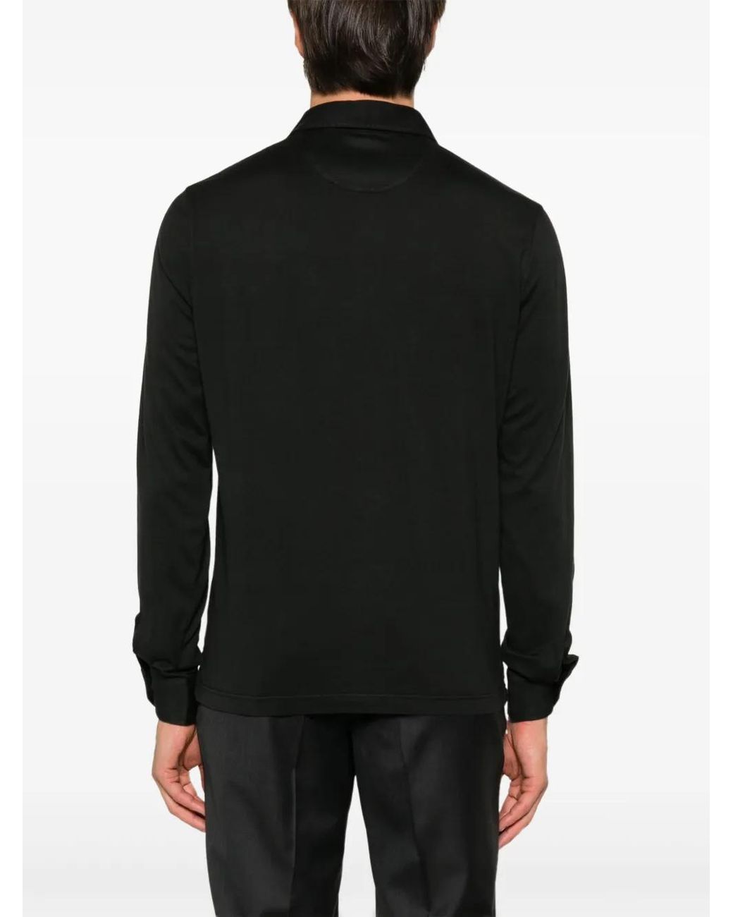Fedeli Black Zero Polo Shirt for men