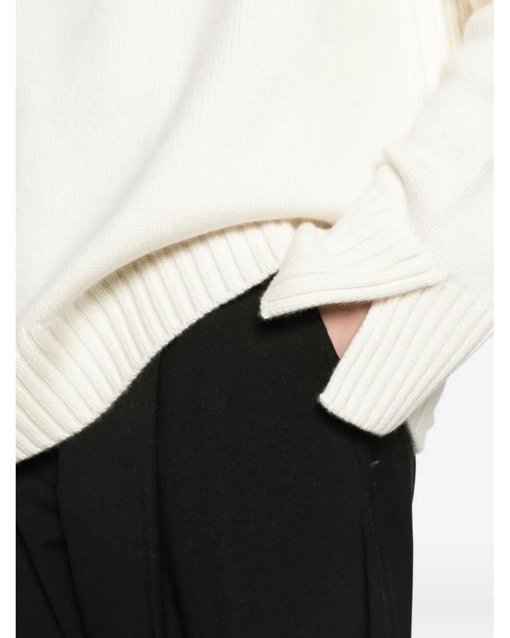 Loro Piana White Parksville Pullover