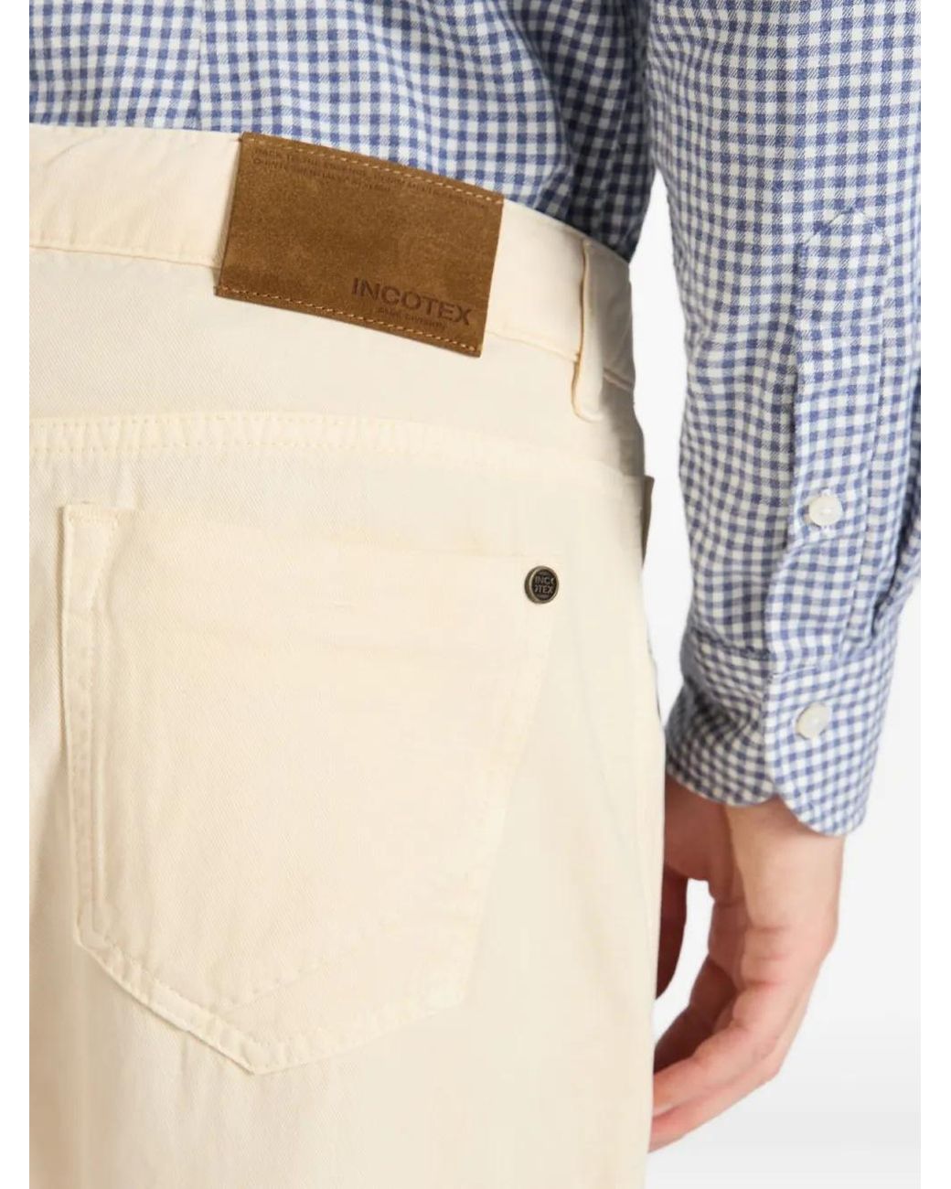 Slowear White Straight-Leg Jeans for men