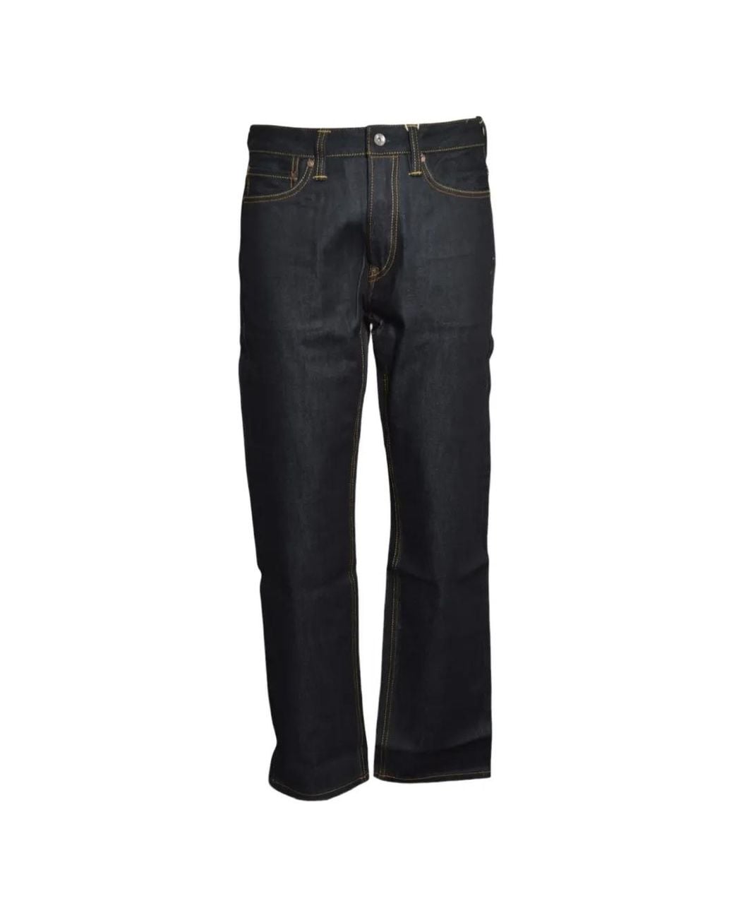 Evisu Black Seagull-Print Jeans for men