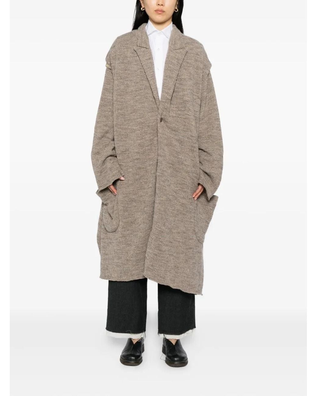 CHIAHUNG SU Natural Dyed Wool Coat