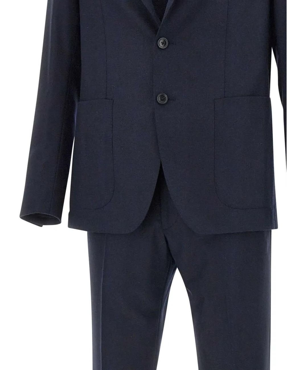 Tagliatore Blue Single-Breasted Suit for men