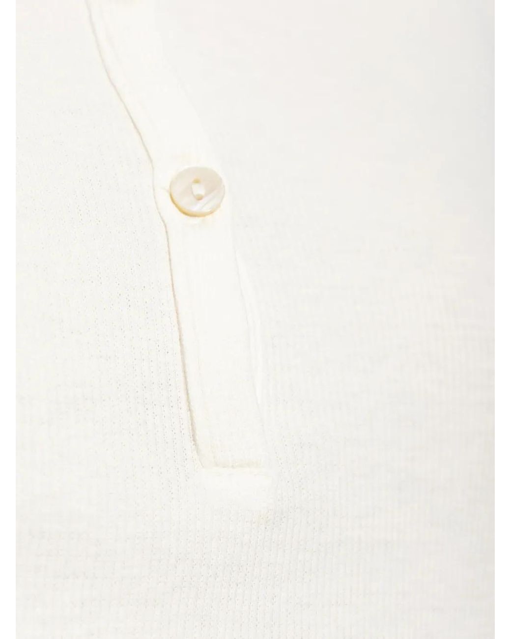 Rethinkit Studios White Ribbed Long-Sleeve Top