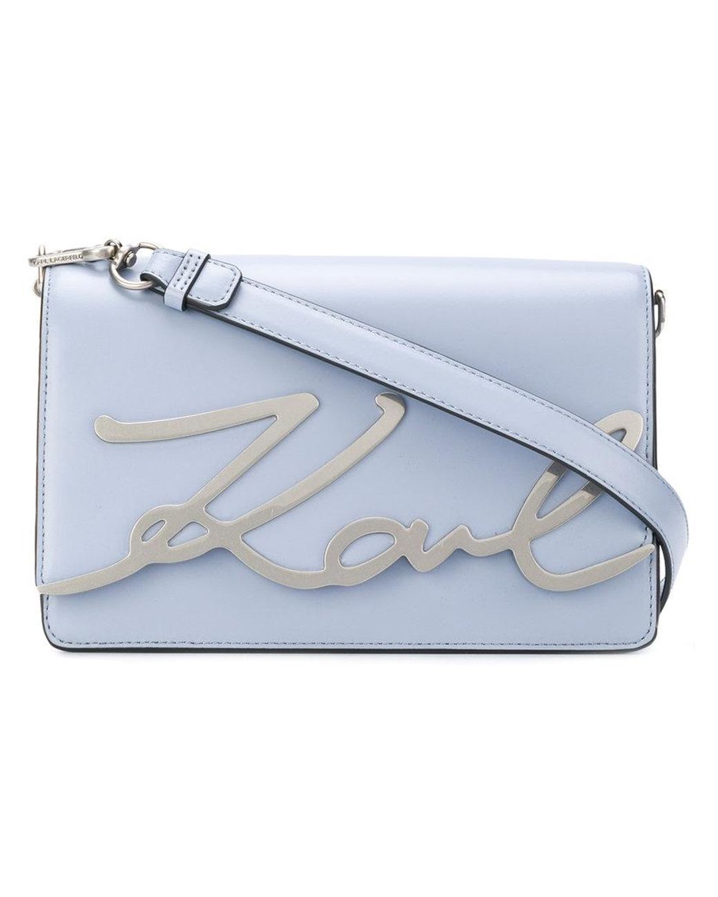 Sac porté épaule K/Signature Karl Lagerfeld en coloris Bleu | Lyst