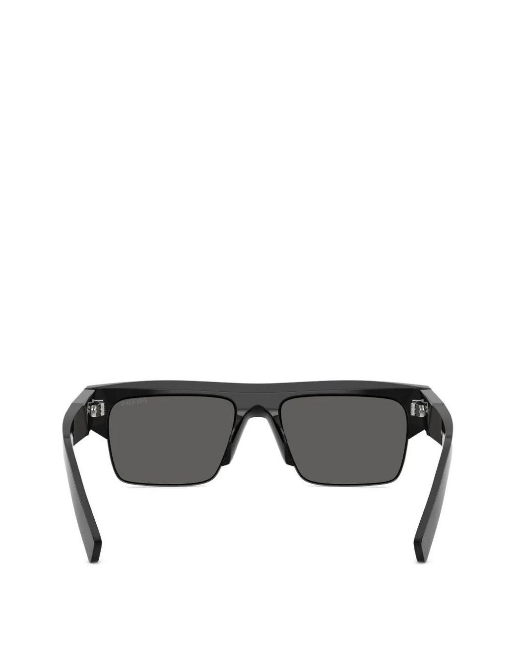 Prada Gray Lunettes De Soleil À Monture Carrée