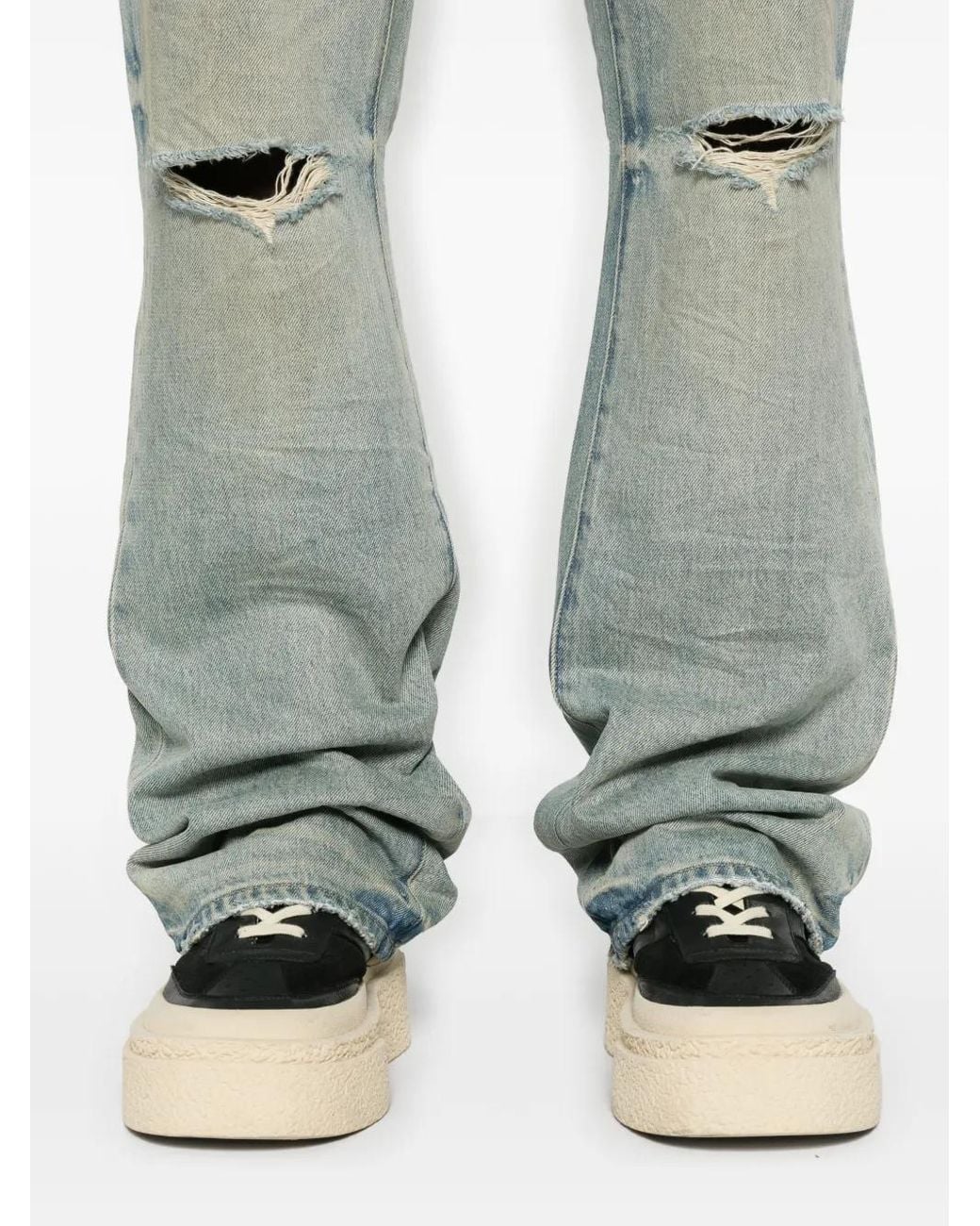 Purple Brand Blue P026 Dirty Fade Down Pants for men