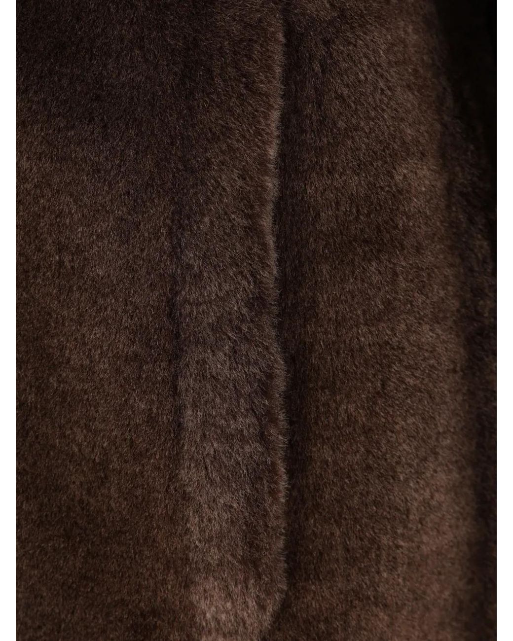 Yves Salomon Brown Hooded Shearling Jacket