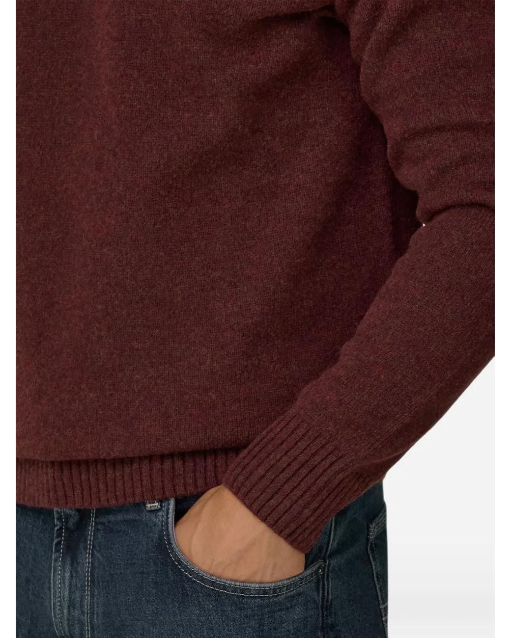 Boggi Red Crew Neck Jumper for men