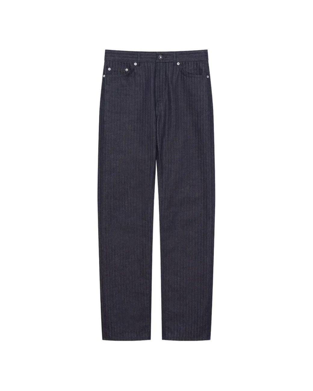 Givenchy Straight Jeans Met Visgraatpatroon in het Blue