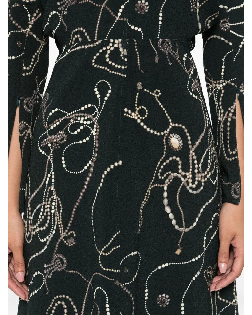 Victoria Beckham Black Long-Sleeve Dress