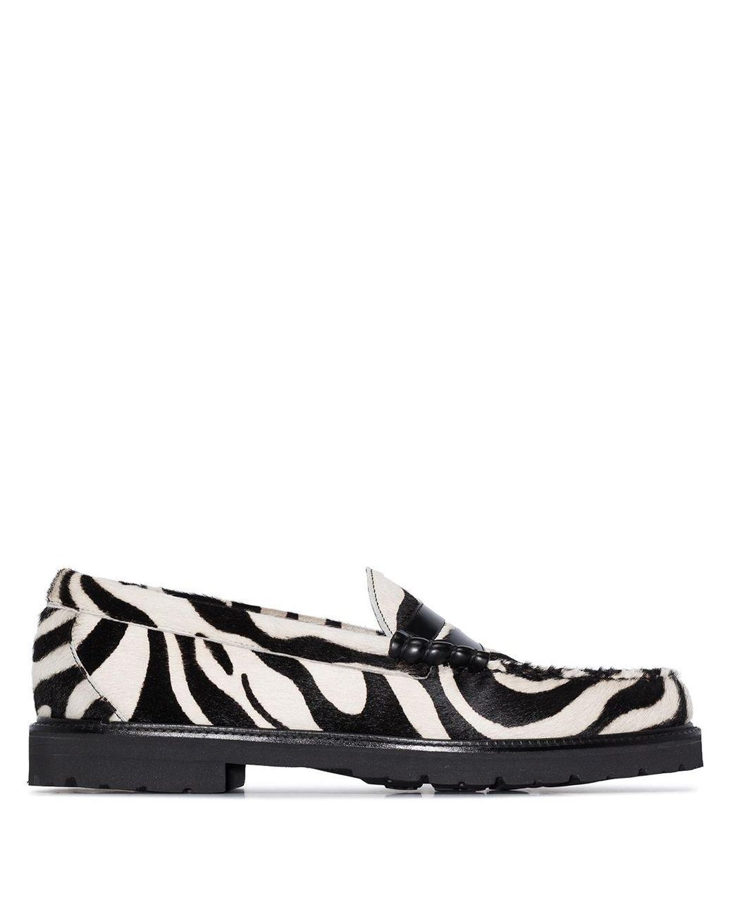 G.H. Bass & Co. Weejun 90 Larson Zebra Print Loafers in