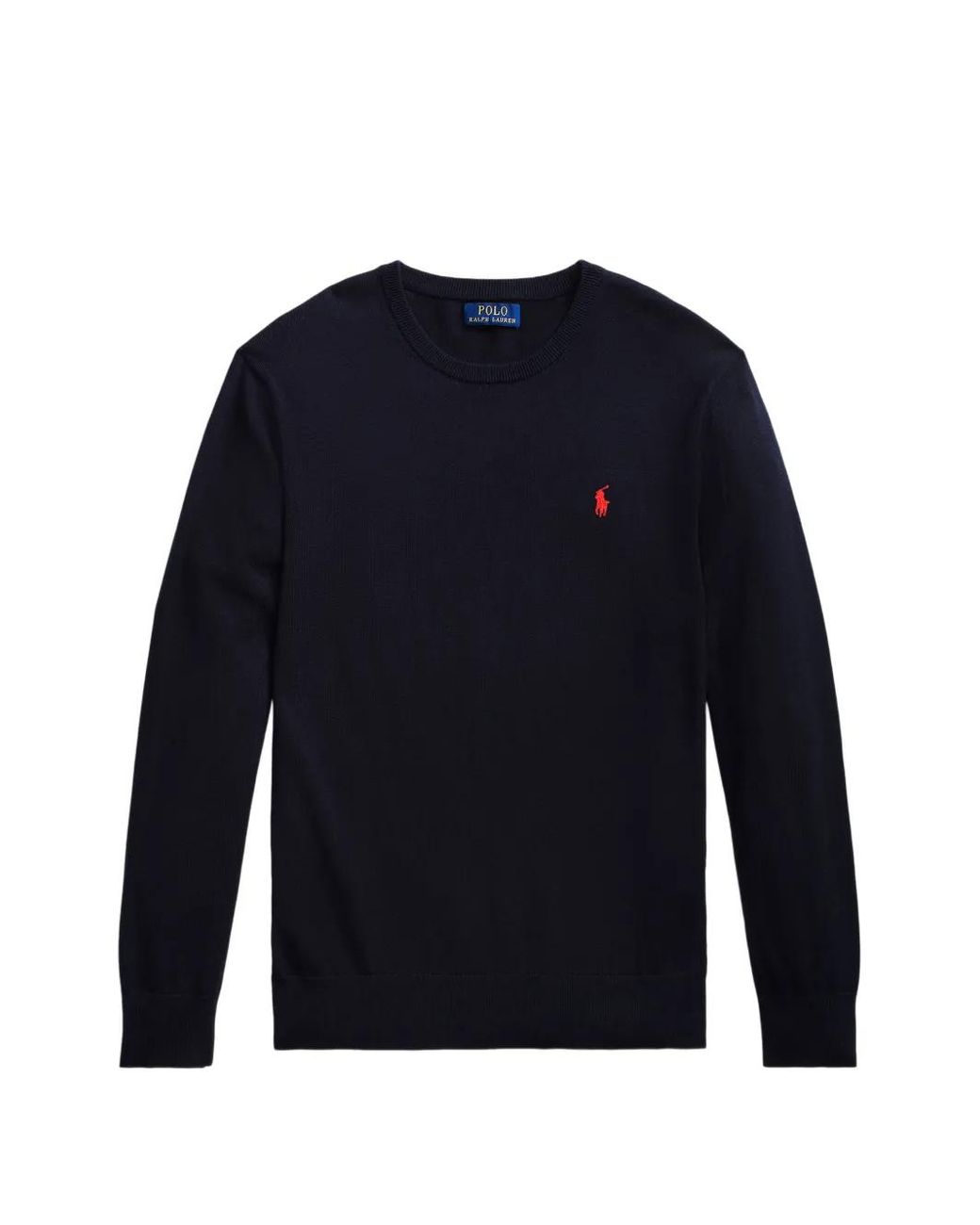 Polo Ralph Lauren Blue Long-Sleeve Logo-Detail Sweater for men