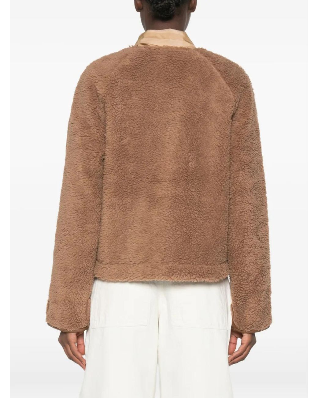 Five Jeans Brown Mattea Teddy-Texture Jacket