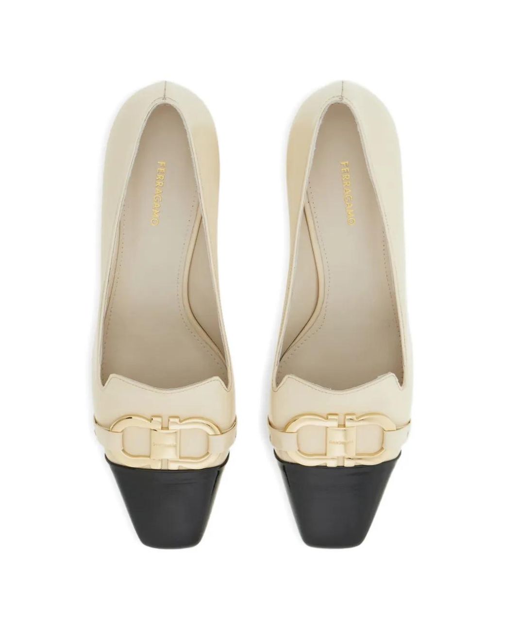 Ferragamo Natural Gancini Ornament Pumps