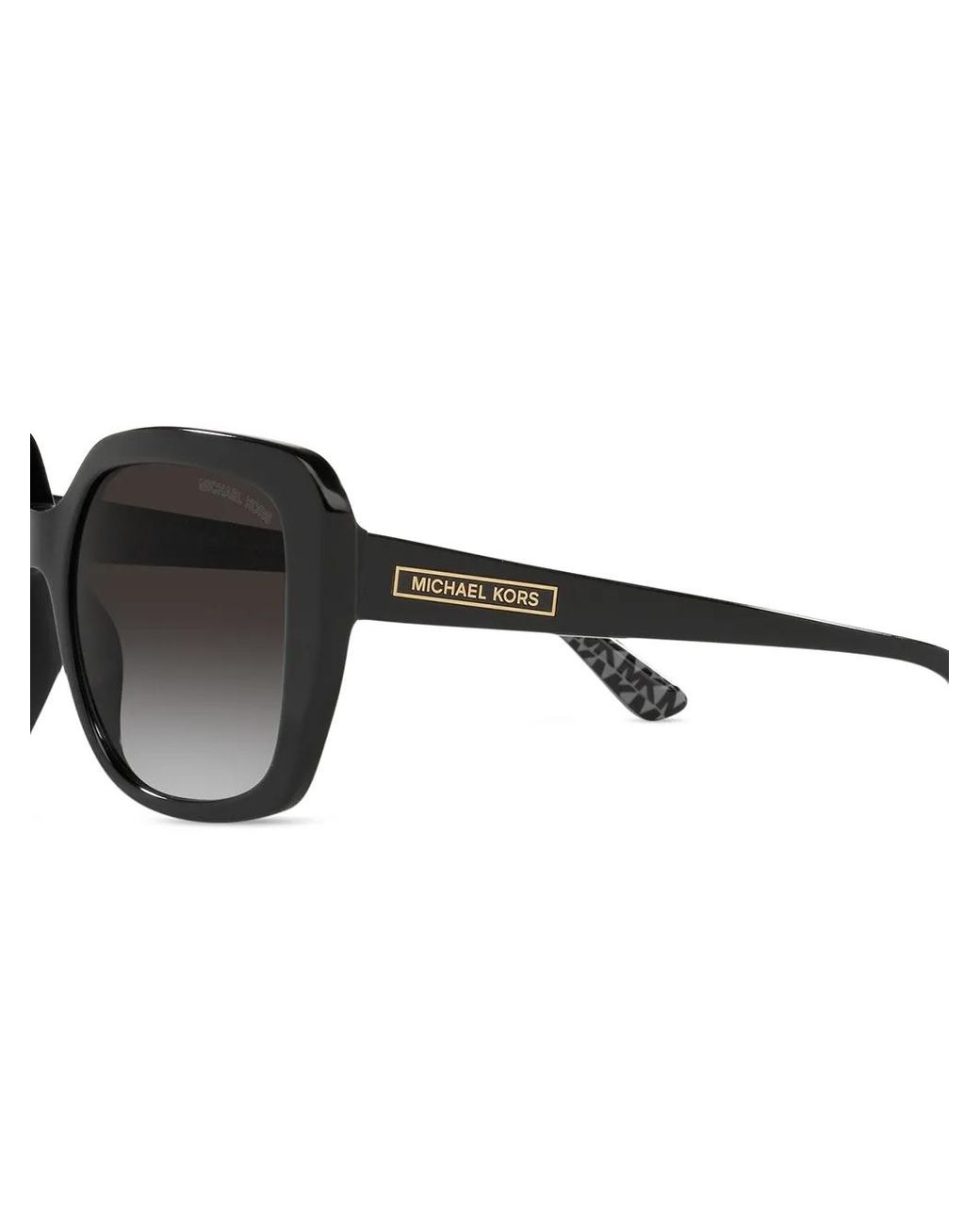 Michael Kors Black Manhattan Square-Frame Sunglasses