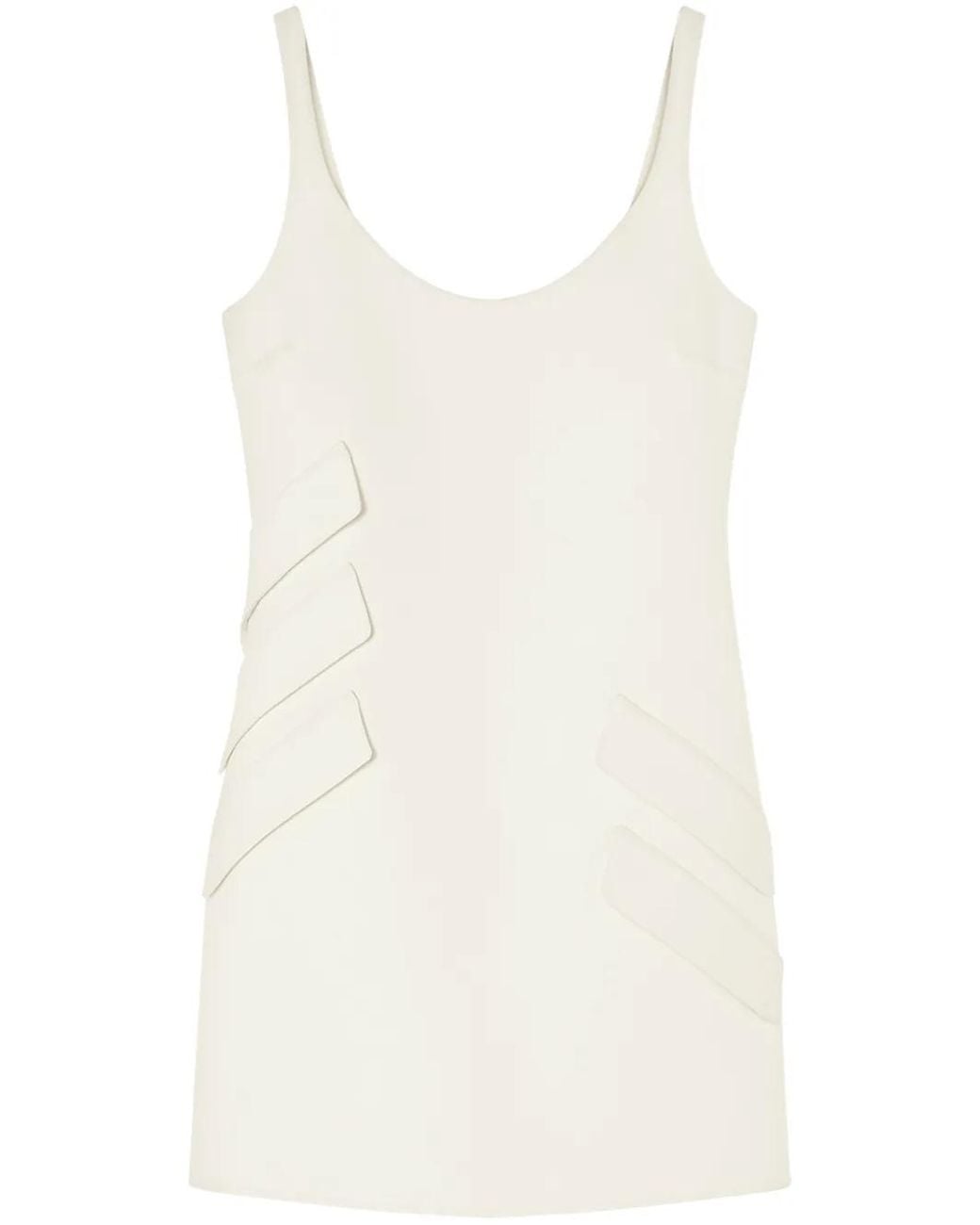 Versace White Mini Dress With Pockets