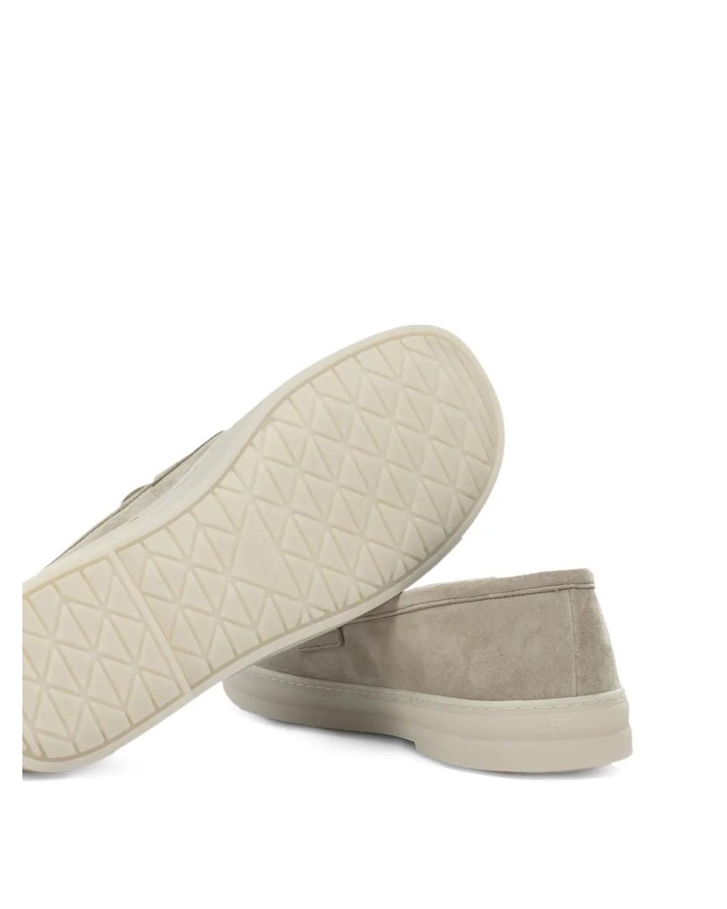 Prada Natural Suede Loafers for men
