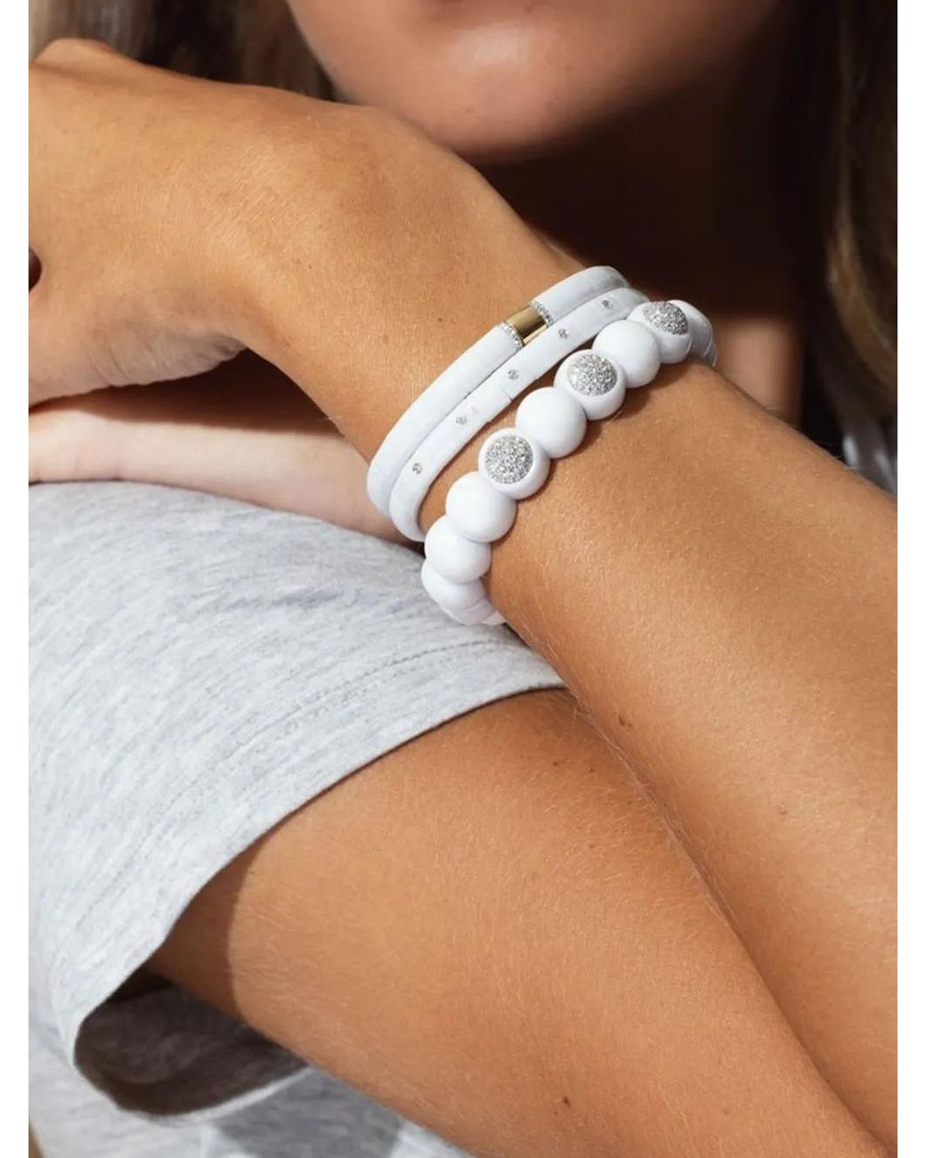 ’ROBERTO DEMEGLIO White 18Kt Dama Diamond Bracelet