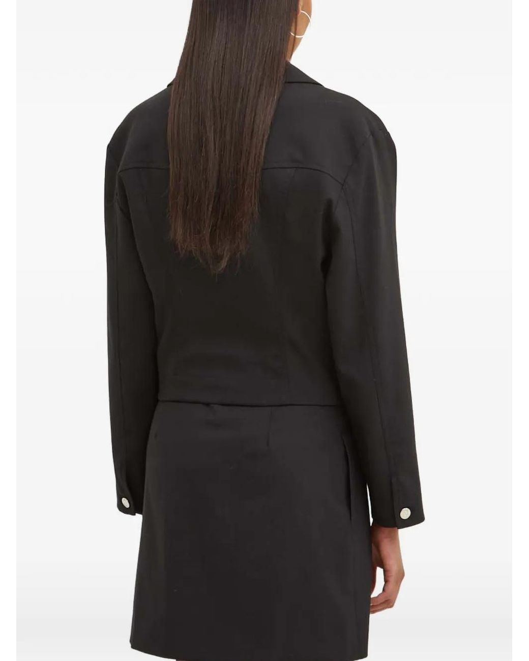 Moschino Black Buttoned Pocket Jacket