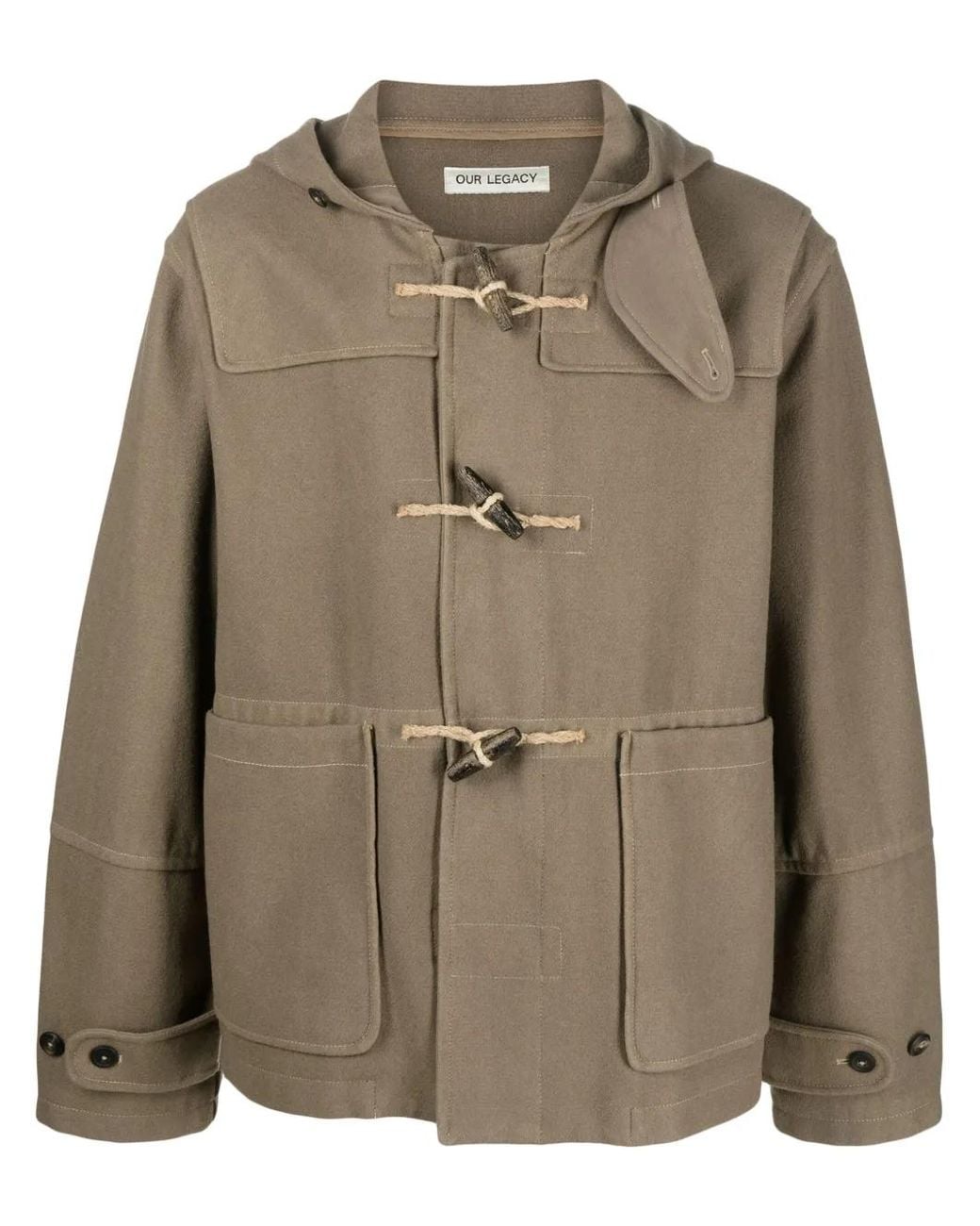 Our Legacy Green Cropped Duffel Jacket for men