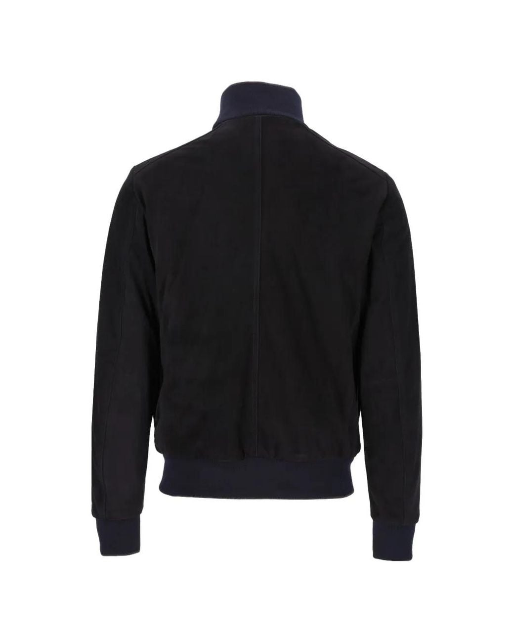Moorer Black Button-Up Sheepskin Jacket for men