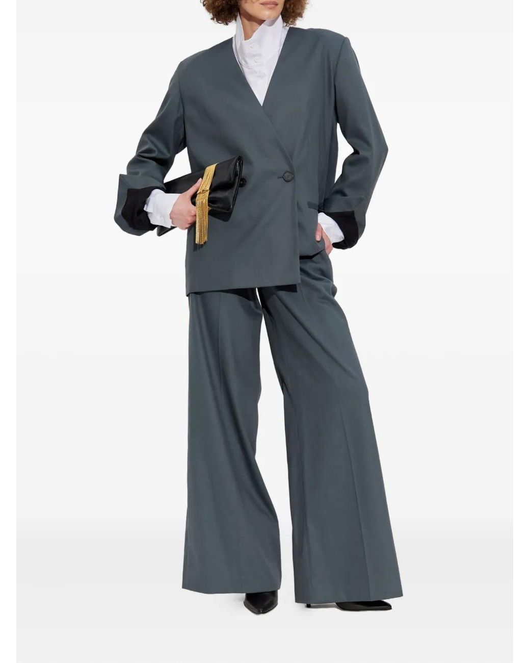 IRO Blue Sabrine Double-Breasted Blazer