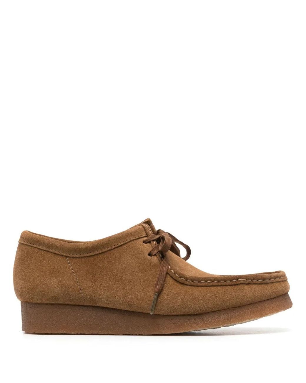 Clarks Brown Wallabee Derby Shoes for men