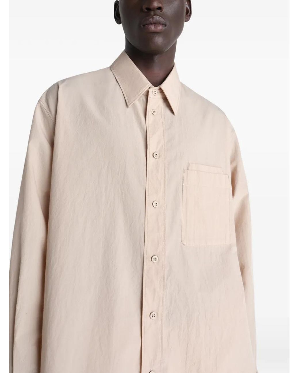 Lemaire Natural Double-Pocket Shirt for men