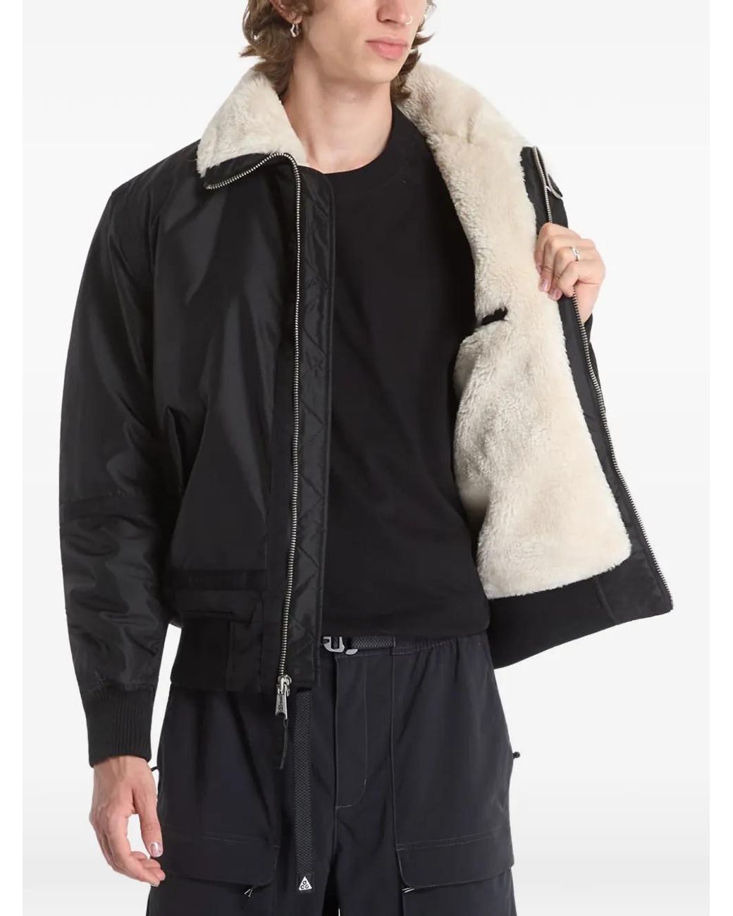 Alpha Industries Black Veste Bomber B-15 Iii Tt for men