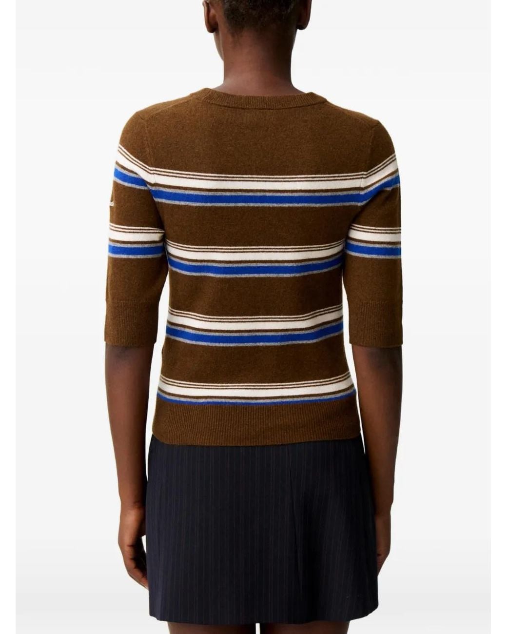 Claudie Pierlot Multicolor Pull Rayé À Col Rond