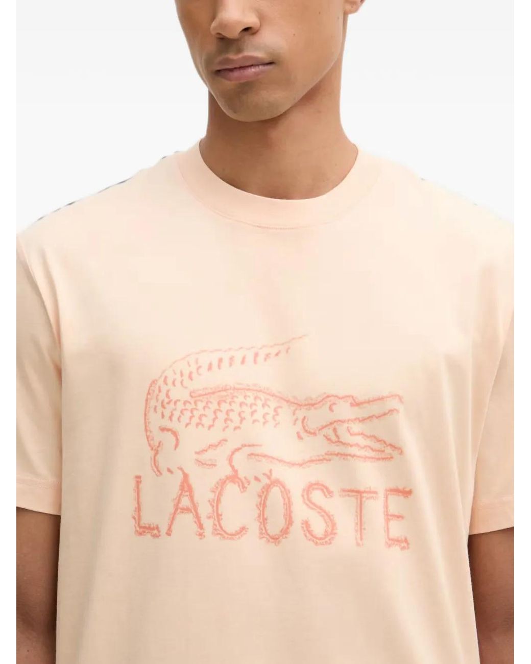 Lacoste Blue T-Shirt À Logo Imprimé for men