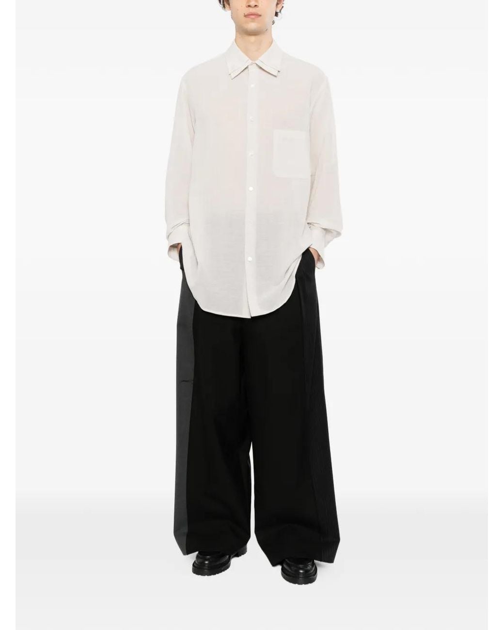 Yohji Yamamoto Chest-Pocket Blazer in Black for Men | Lyst