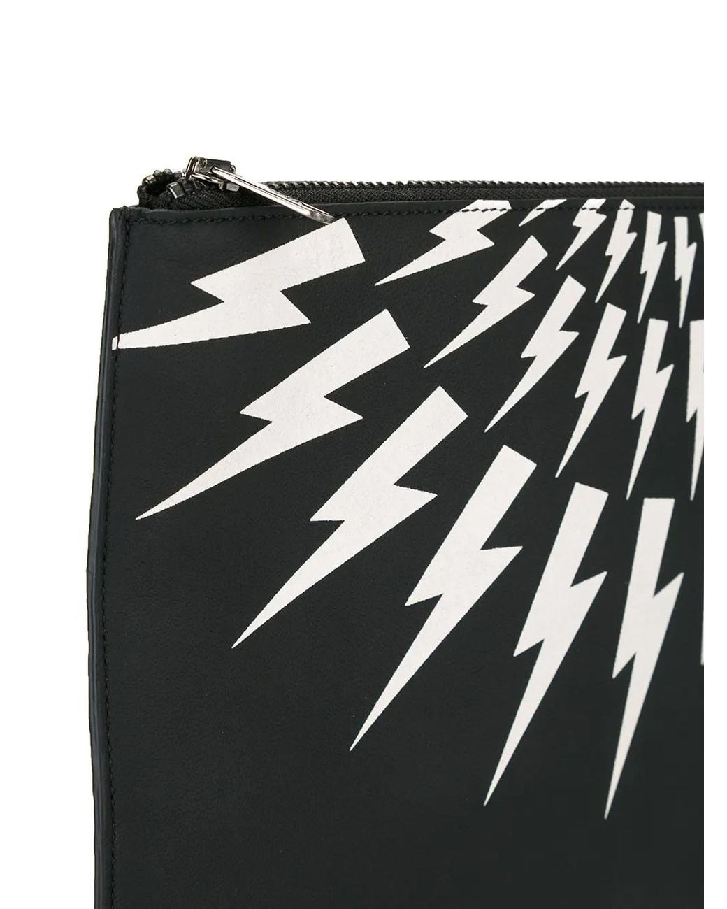 Neil Barrett Black 'Thunder' Clutch for men
