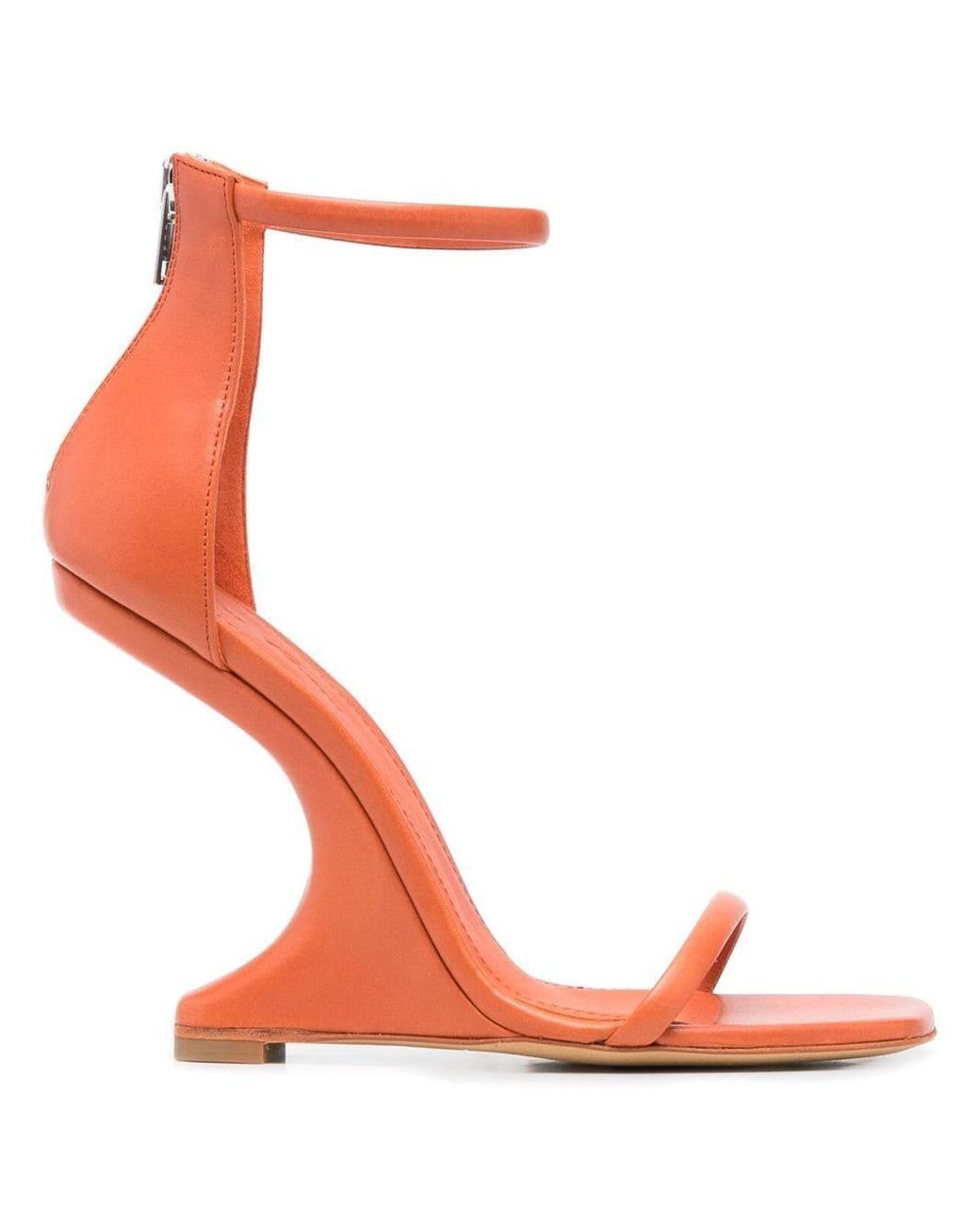 Rick Owens Cantilever 11 Leather Sandals in Orange Lyst