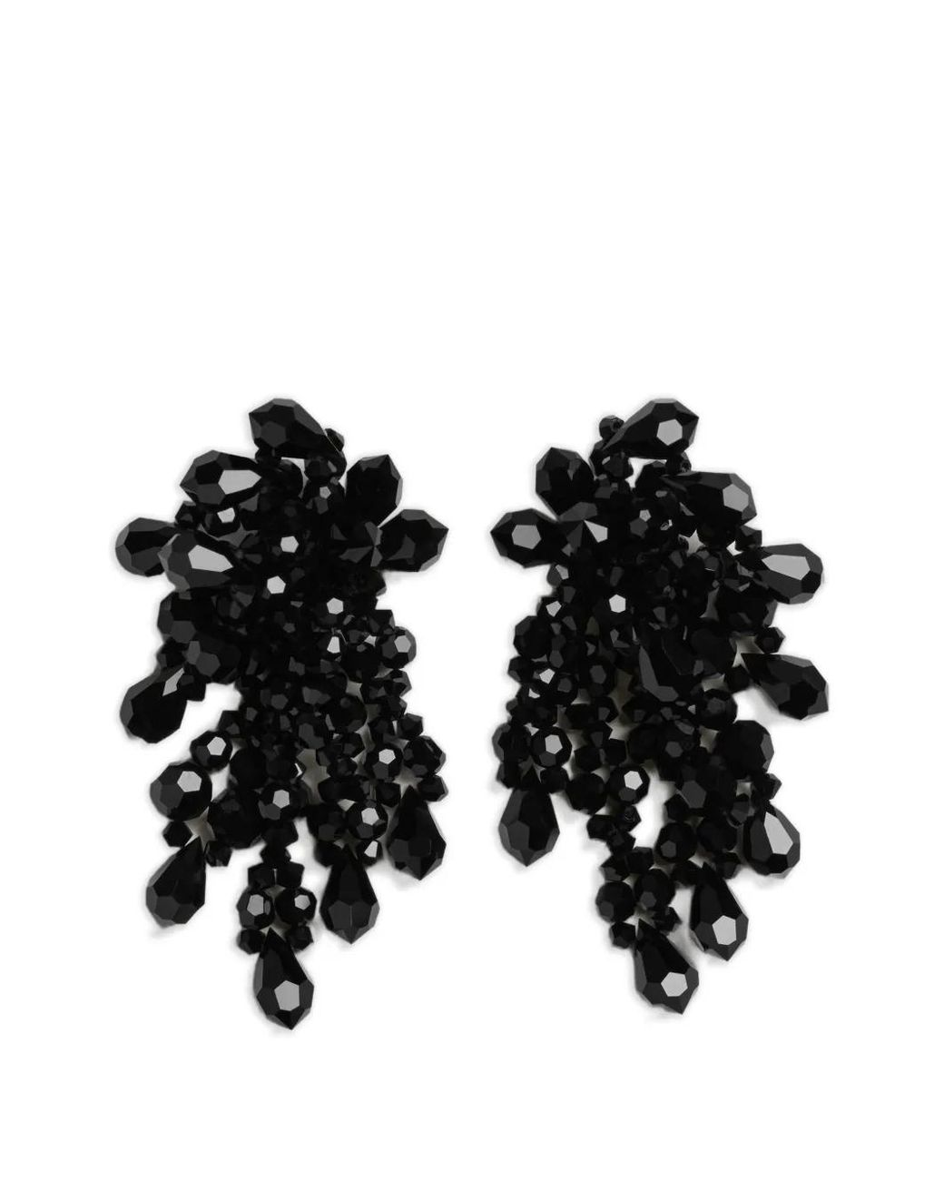 Simone Rocha Black Wilted Chandelier Earrings