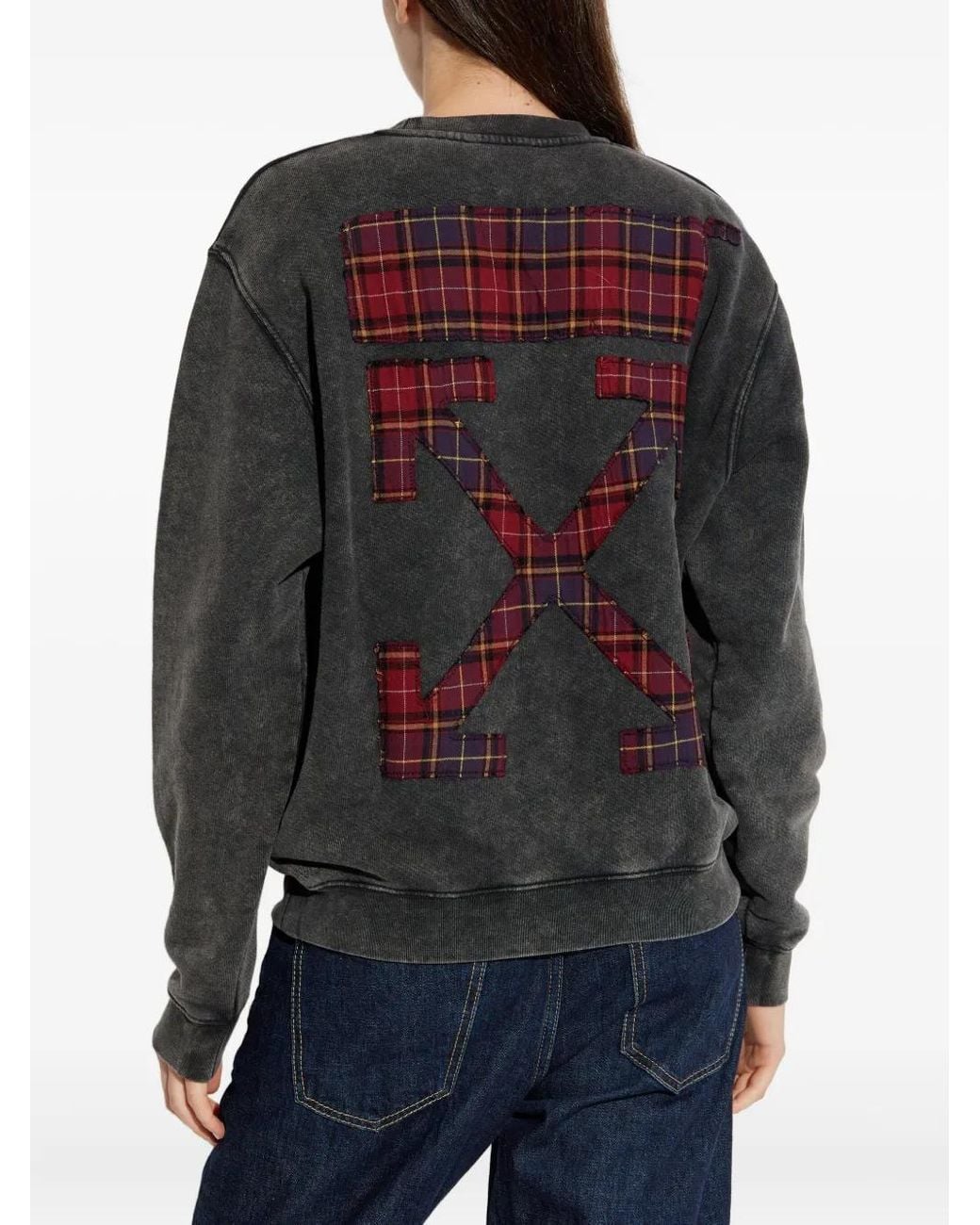 Off-White c/o Virgil Abloh Gray Arrow-Appliqué Sweatshirt