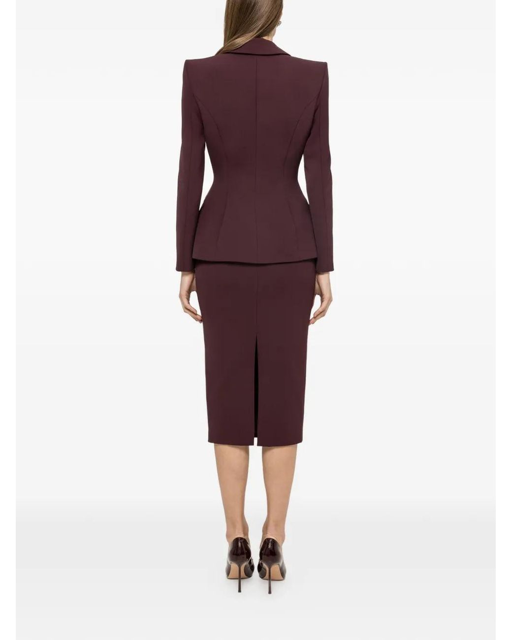 Nissa Red Single-Breasted Blazer