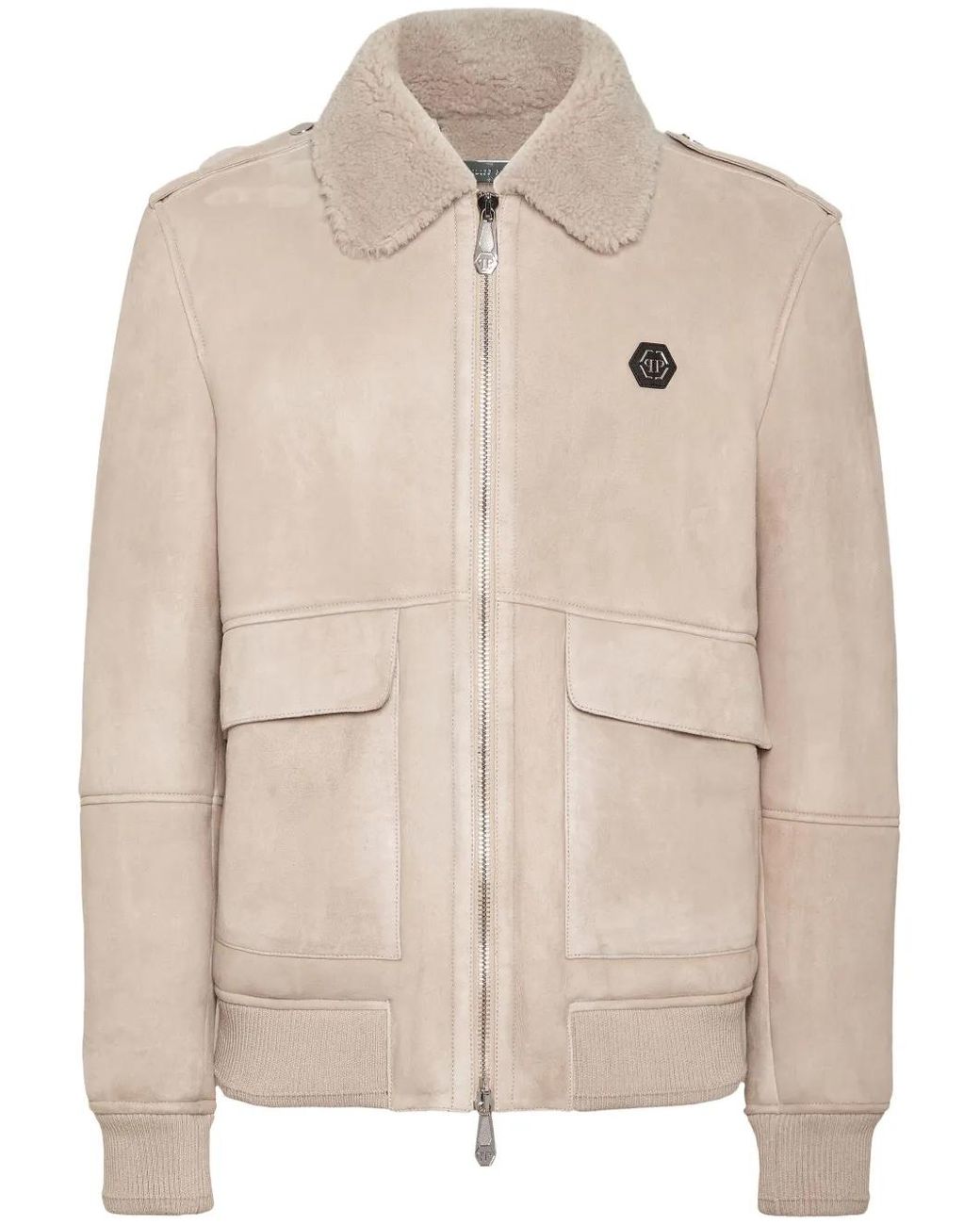 Philipp Plein Jack Met Logopatch in het Natural voor heren