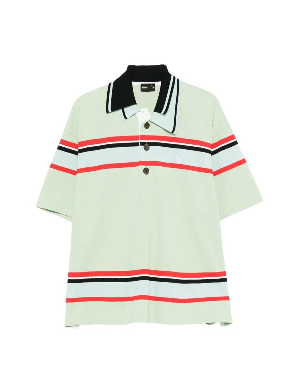 Kolor Gestreept Poloshirt in het Gray voor heren