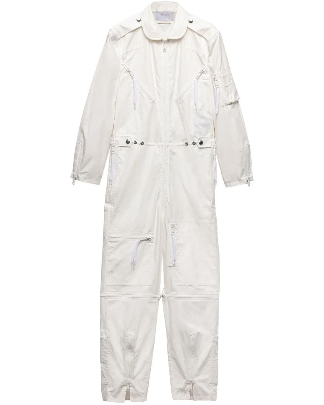 Mono Largo Con Botones Prada de hombre de color White