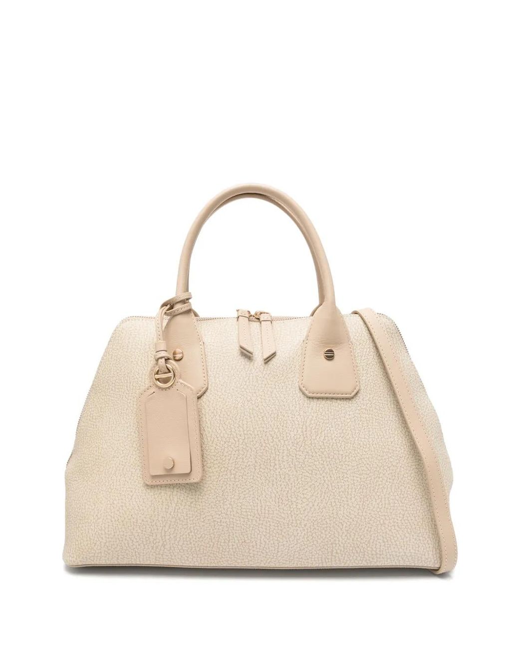 Borbonese Natural Detachable-Strap Tote Bag