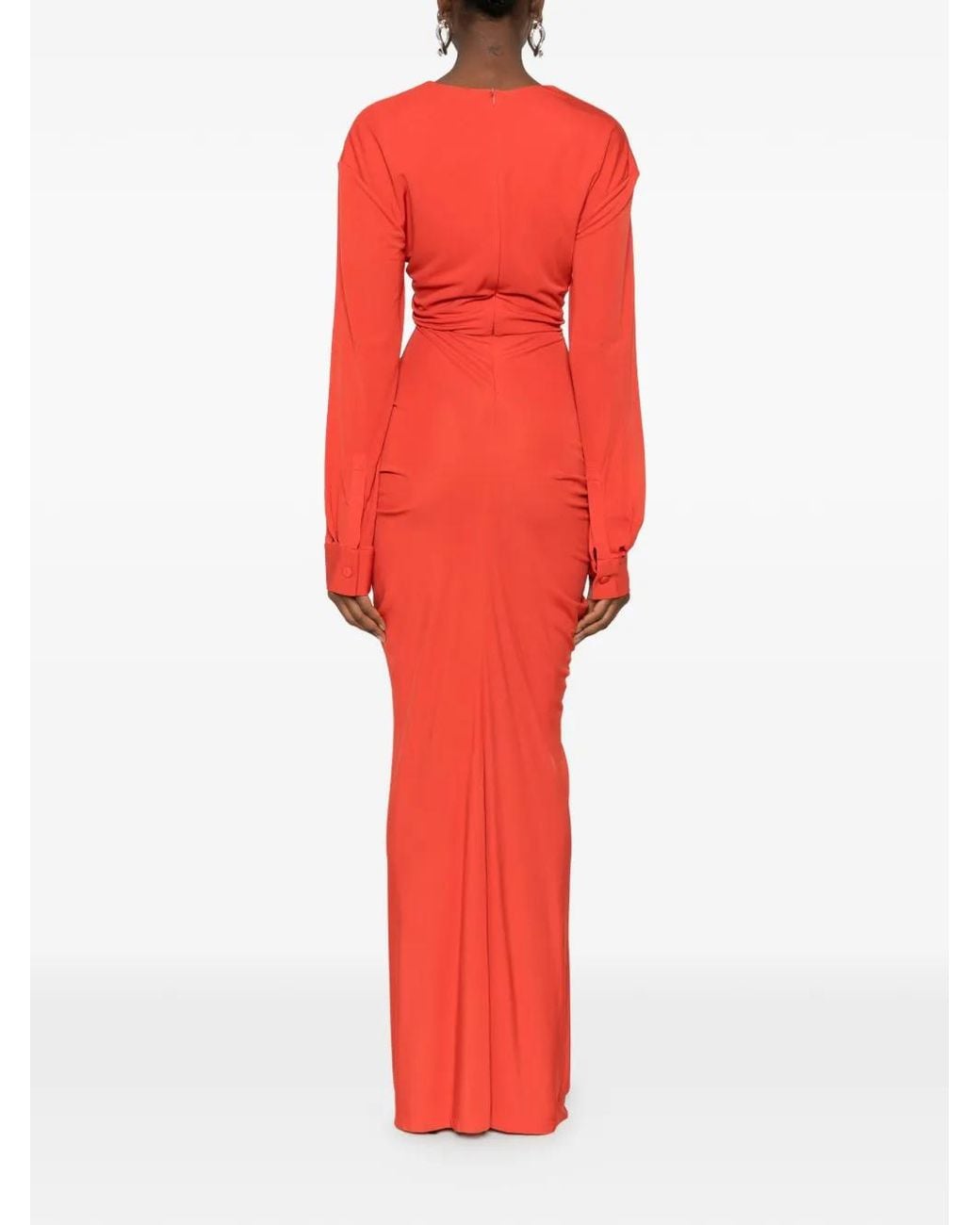 Christopher Esber Red Vivenda Maxi Dress