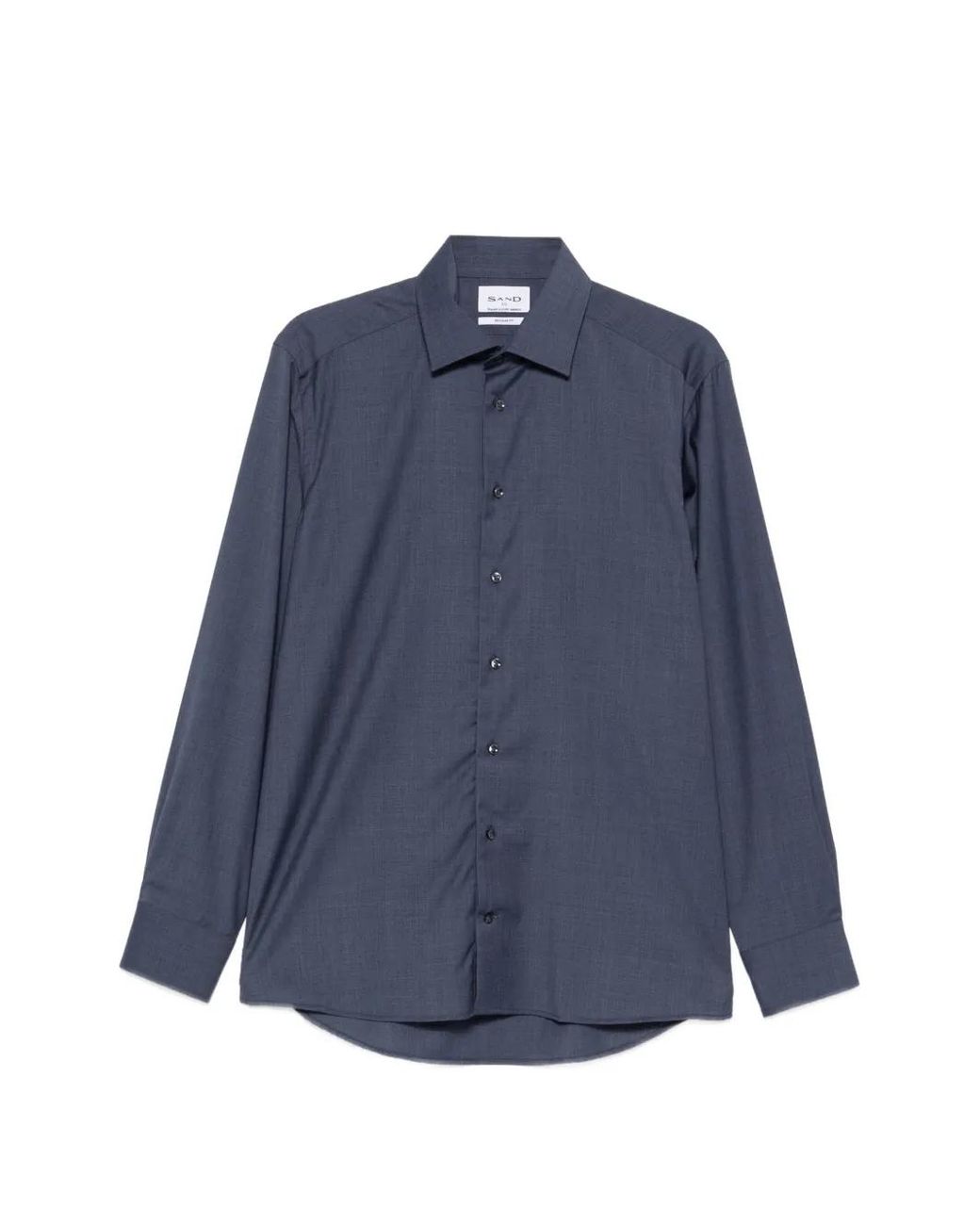 Sand Blue Gordon Long-Sleeve Wool Shirt for men