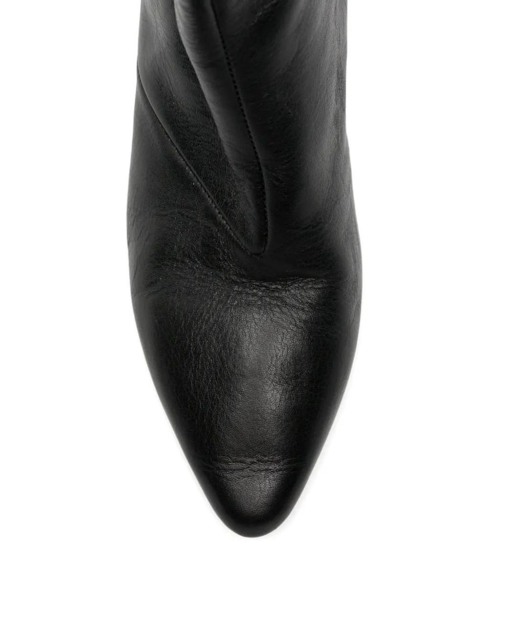 Forte_forte Black Pointed-Toe Ankle Boots