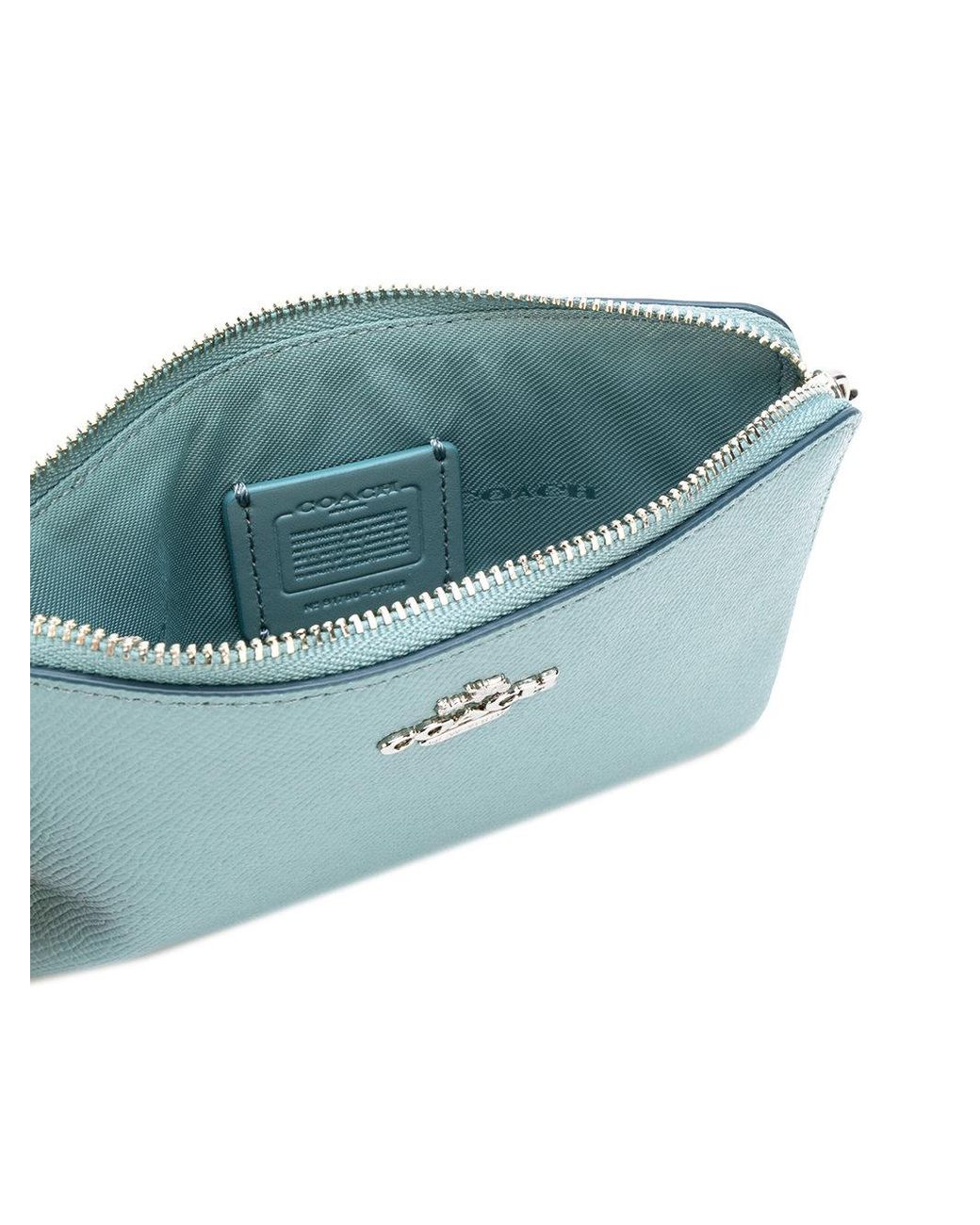 Small blue coach purse hotsell
