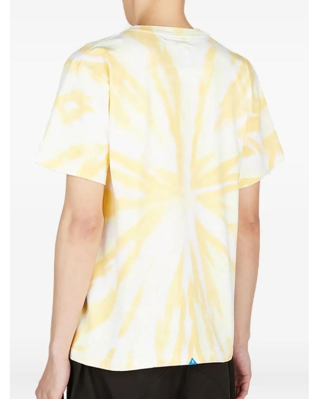 LIBERAIDERS Yellow Tie-Dye T-Shirt for men