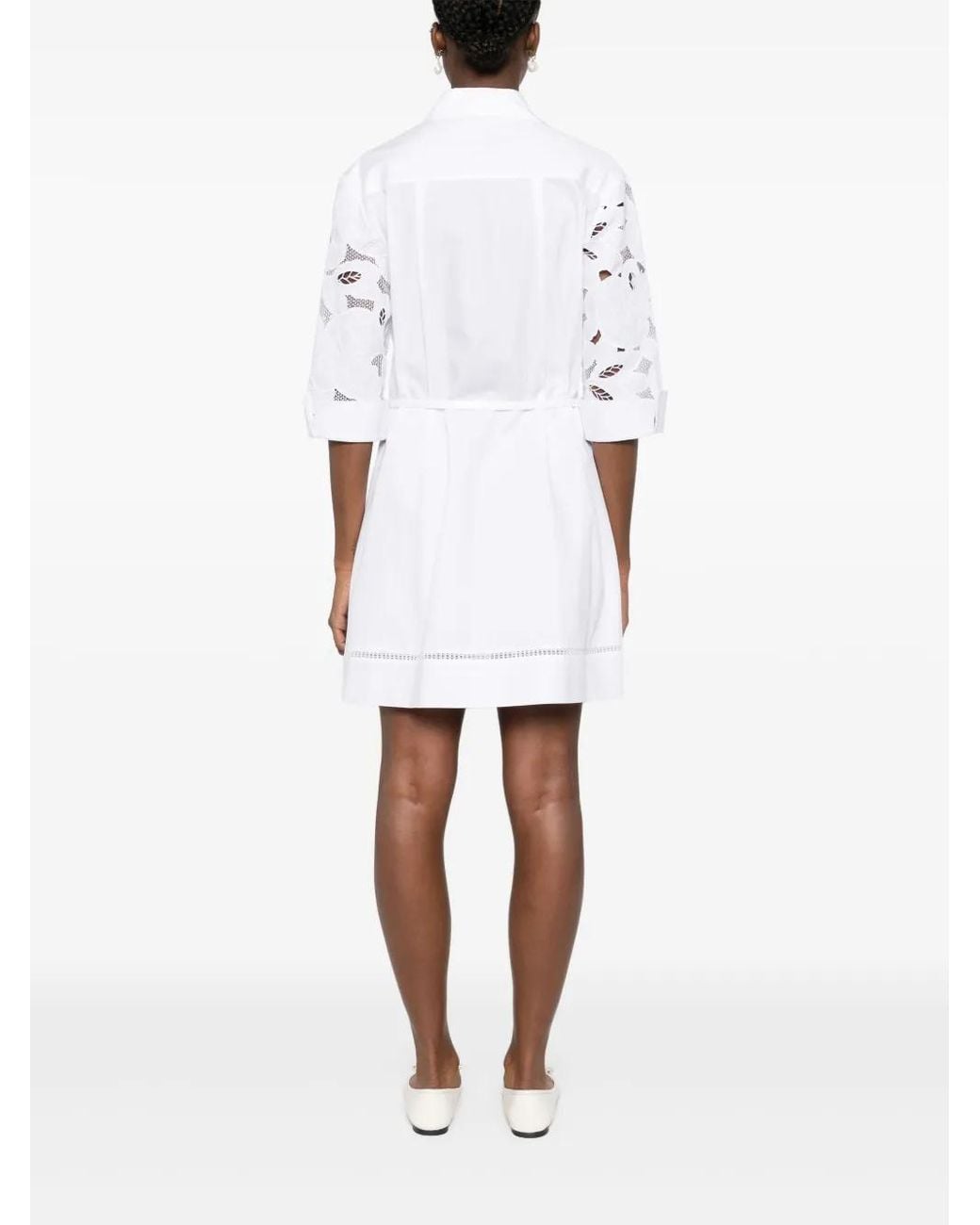 Boss White Derodi Mini Dress