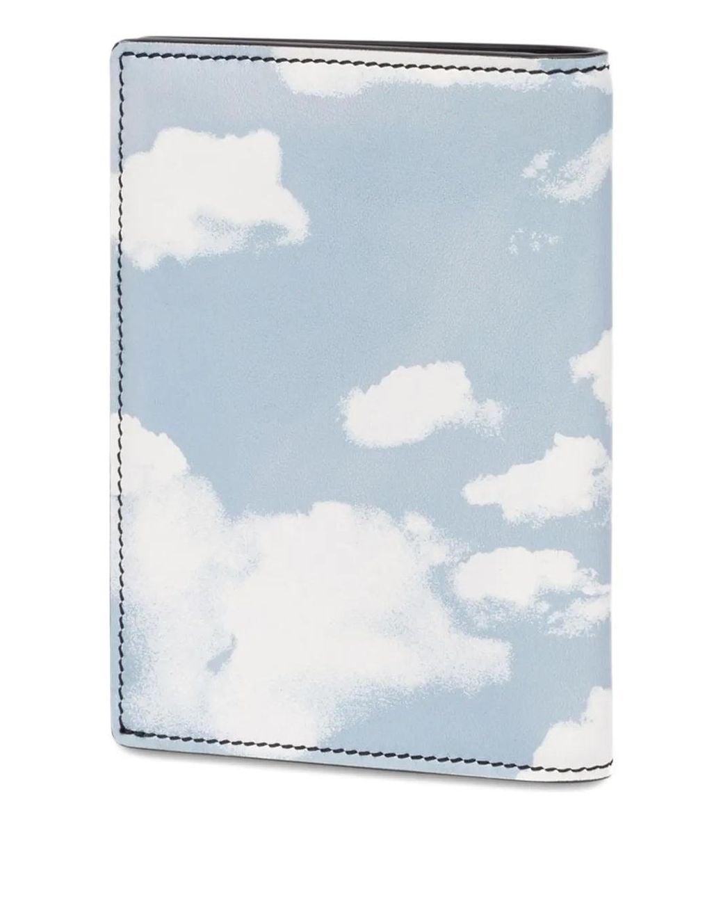 Moschino Blue Archive Clouds Passport Holder
