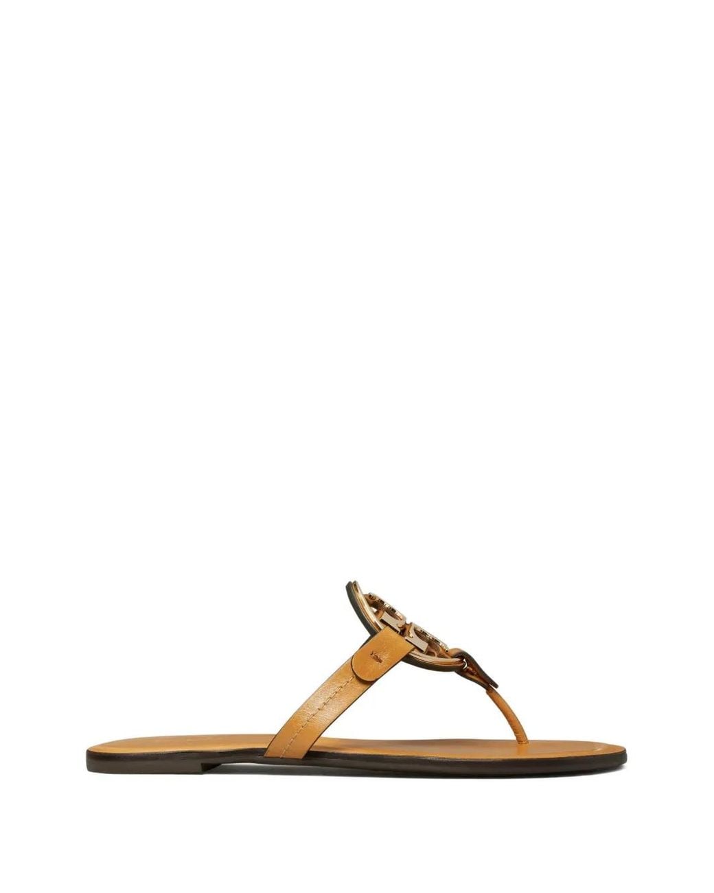 Tory Burch Brown Miller Thong Sandals